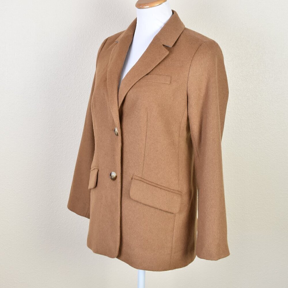 Talbots Camel Brown Brushed Italian Wool Blazer - 4p - Picture 8 of 13